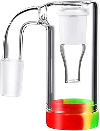 14mm Glass Ash Catcher with Silicone Container