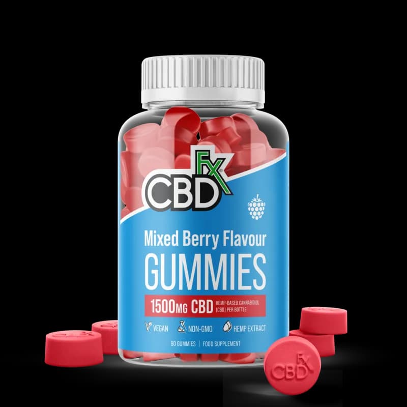 CBDfx Mixed Berry CBD Gummies 1500mg