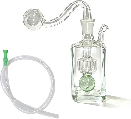 Mini Glass Bong with Silicone Base